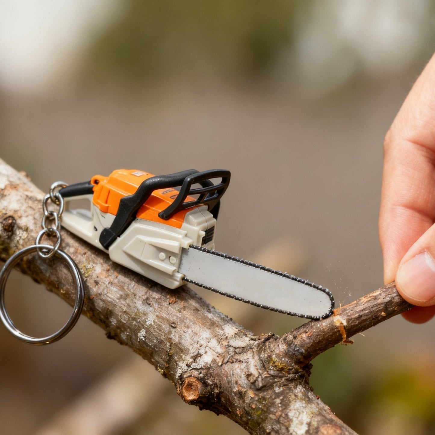 💥CHRISTMAS PRICE DROP BLAST! GRAB IT BEFORE IT'S GONE! ⛄️🛒Chainsaw Keychain | Functional Cutting Key Ring